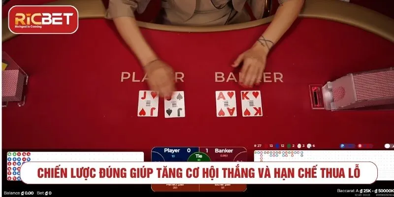 Trải Nghiệm Cá Cược Live Baccarat Thú Vị Tại RICBET Chiến lược đúng giúp tăng cơ hội thắng và hạn chế thua lỗ