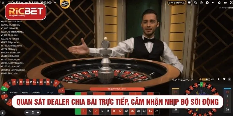 Trải Nghiệm Cá Cược Live Baccarat Thú Vị Tại RICBET Quan sát dealer chia bài trực tiếp, cảm nhận nhịp độ sôi động